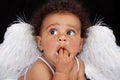 Baby Wearing Angel Wings Royalty Free Stock Photo