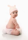 Baby wearing bunny costume Royalty Free Stock Photo