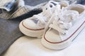Baby white shoes Royalty Free Stock Photo