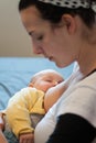 Baby falls asleep during breast-feeding