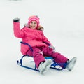 Baby winter outdoors. Royalty Free Stock Photo