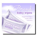 Baby Wipes Blank Bags Promotional Poster Vector Royalty Free Stock Photo