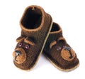 Baby woolen booties