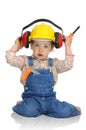 Baby worker Royalty Free Stock Photo