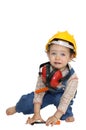 Baby worker Royalty Free Stock Photo