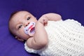 Baby in Wrap Royalty Free Stock Photo