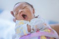 Baby yawn Royalty Free Stock Photo