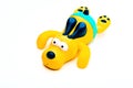 Baby Yellow Funny Plastic Dog Studio quality Royalty Free Stock Photo