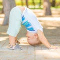 Baby yoga Royalty Free Stock Photo