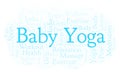 Baby Yoga word cloud.