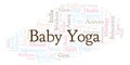 Baby Yoga word cloud.