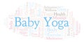 Baby Yoga word cloud.