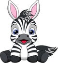 Baby zebra cartoon Royalty Free Stock Photo