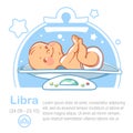 Baby zodiac libra Royalty Free Stock Photo