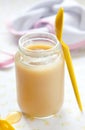 Babyfood in a glass Royalty Free Stock Photo