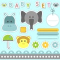 Babyish scrapbook elements