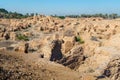 Wide View of Babylon Ruins, with Some Walls and Bricks Royalty Free Stock Photo