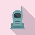 Babyphone icon flat vector. Radio monitor Royalty Free Stock Photo