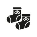 Babys bootees icon. design. Socks, sox symbol. web. graphic. AI. app. logo. object. flat. image. sign. eps. art. picture