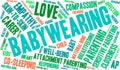 Babywearing Word Cloud