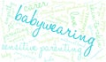 Babywearing Word Cloud