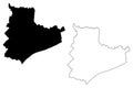 Bac Lieu Province map vector