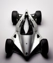 Sleek Silver Racing Vehicle With Organic Design - Ricoh Ff-9d