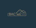 BAC Real Estate and Consultants Logo Design Vectors images. Luxury Real Estate Logo Design