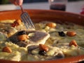 Bacalao al pil-pil Royalty Free Stock Photo