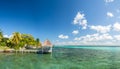 Bacalar, Mexico, South America: [Lake Bacalar, clear waters, lag Royalty Free Stock Photo