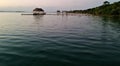 Bacalar sunrise, calm waters, blue begins