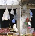 Bacalhau and fruit on sale at the shop