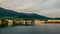 Bacan, January 11 2024, Babang Harbor is the entry point for ships to dock at Bacan Royalty Free Stock Photo