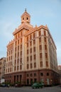 Bacardi building in old Havana with evening light. Havana. Cuba Royalty Free Stock Photo