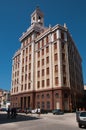 Bacardi building in the center of old havana. Cuba. Royalty Free Stock Photo