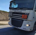 Bacau, Romania - September 11, 2022: DAF truck on a highway