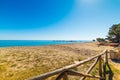 Baccu e Praidas beach under a shining sun Royalty Free Stock Photo