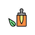 Bach flower leaf icon. Simple color with outline vector elements of alternative medicine icons for ui and ux, website or mobile