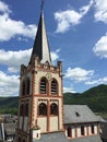 Bacharach town, Germany. Iphone panorama Royalty Free Stock Photo