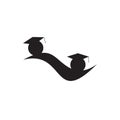 Bachelor icon logo design template