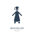 bachelor icon in trendy design style. bachelor icon isolated on white background. bachelor vector icon simple and modern flat