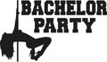 Bachelor party with poledancing girl