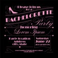 Bachelorette invitation design