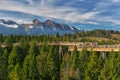 Bachledova valley treetop walk with Belianske Tatry mountains