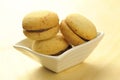 Baci di dama, traditional italian cookie Royalty Free Stock Photo