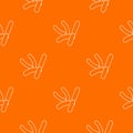 Bacilli pattern vector orange Royalty Free Stock Photo