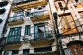 Back alley buildings in Yangon. Royalty Free Stock Photo