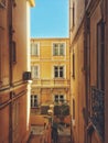 Back alley on the streets of Monaco, Monte Carlo - CÃÂ´te D`Azur