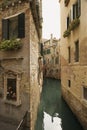 Back Alley Waterway in Venice Royalty Free Stock Photo