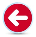 Back arrow icon flat prime red round button Royalty Free Stock Photo